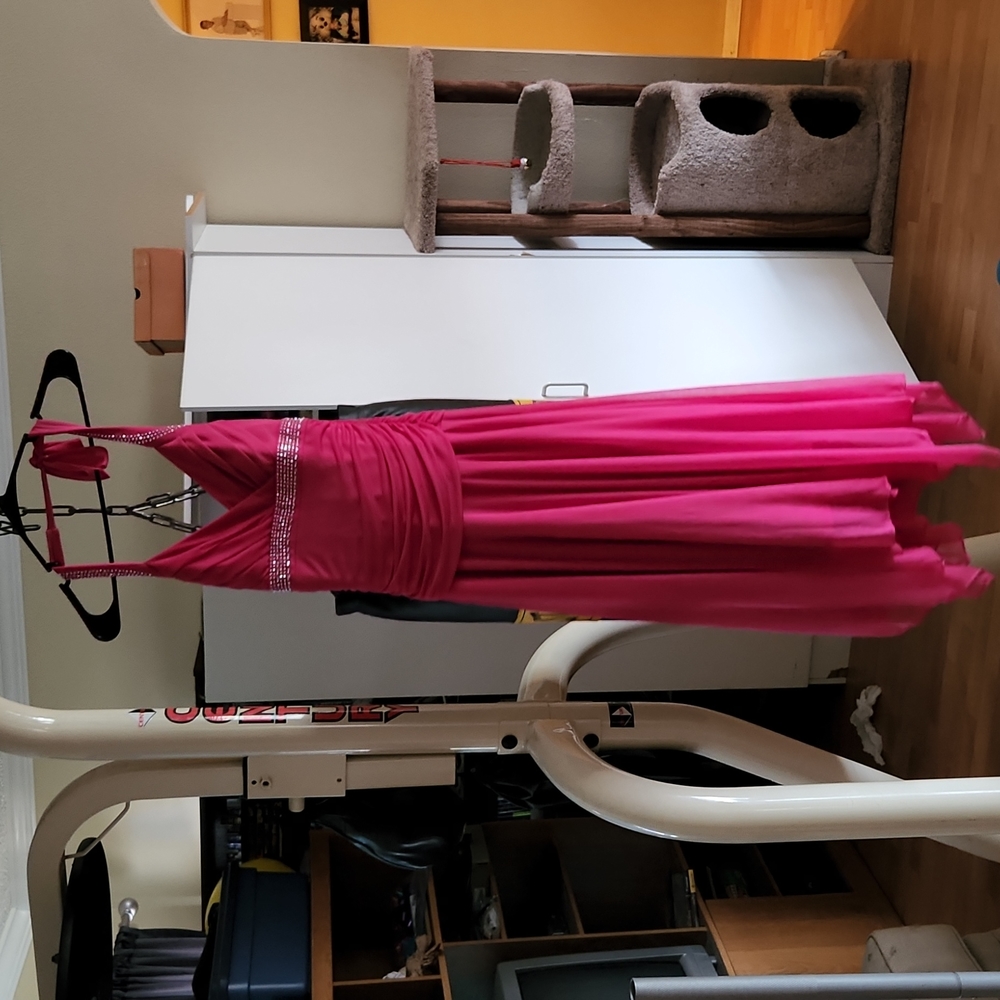 Pink dress size small. Worn once